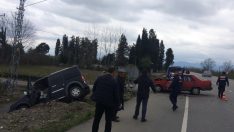 Çarşamba’da Otomobiller Çarpıştı!