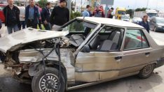 Çarşamba’da İtfaiye Otomobil İle Çarpıştı!