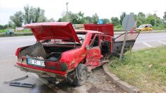 Çarşamba’da Otomobil Hurdaya Döndü! 3 Yaralı