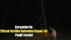 Çarşamba’da Yüksek Gerilim Hattından Kopan Tel Panik Yarattı!