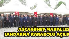 Ağcagüney Mahallesi Jandarma Karakolu Açıldı