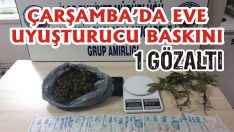 Çarşamba’da Eve Uyuşturucu Baskını: 1 Gözaltı