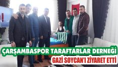 Çarşambaspor Taraftarlar Derneği Gazi Soycan’ı Ziyaret Etti