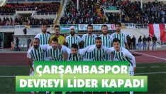 Çarşambaspor Devreyi Lider Kapadı