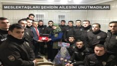 Şehidin yıl dönümünde aileyi ziyaret ettiler