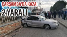 Çarşamba’da Kaza: 2 Yaralı