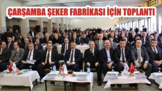 Çarşamba Şeker Fabrikası İçin Toplantı