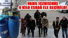 Varil İçerisinde 6 Kilo Esrar Ele Geçirildi