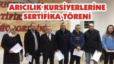 Arıcılık Kursiyerlerine Sertifika Töreni