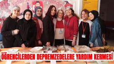 Öğrencilerden Depremzedelere Yardım Kermesi