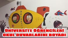 Üniversite Öğrencileri Okul Duvarlarını Boyadı