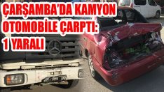 Çarşamba’da Kamyon Otomobile Çarptı: 1 Yaralı