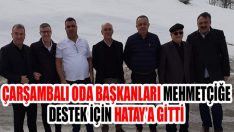 Çarşambalı Oda Başkanları Mehmetçiğe Destek İçin Hatay’a Gitti