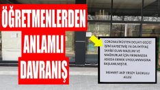 Öğretmenlerden Anlamlı Davranış