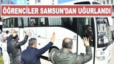 İtalya’dan getirilen Türk Öğrenciler Samsun’dan evlerine uğurlandılar