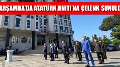 Çarşamba’da Atatürk Anıtı’na Çelenk Sunuldu