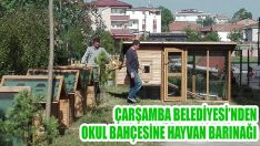 Çarşamba Belediyesi’nden Okul Bahçesine Hayvan Barınağı