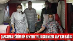 Çarşamba Eğitim-Bir-Sen’den ‘İyilik Kanımızda Var’ Kan Bağışı