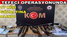 ÇARŞAMBA’DA TEFECİ OPERASYONUNDA 17 ŞÜPHELİ GÖZALTINA ALINDI