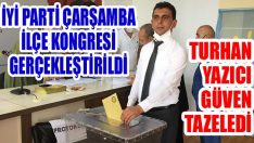 İyi Parti Çarşamba İlçe Kongresi Gerçekleştirildi… Turhan Yazıcı Güven Tazeledi