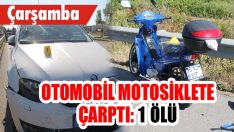 Çarşamba’da Otomobil Motosiklete Çarptı: 1 Ölü