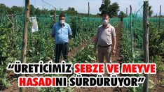“Üreticimiz Sebze ve Meyve Hasadını Sürdürüyor”
