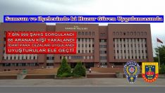 SAMSUN VE İLÇELERİNDE POLİS VE JANDARMA “HUZUR GÜVEN UYGULAMASI” GERÇEKLEŞTİRDİ.
