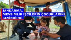 JANDARMA, MİSAFİR ÇOCUKLARI SEVİNDİRDİ