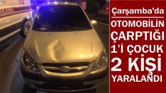 Otomobil Yayalara Çarptı: 1’i Çocuk 2 Kişi Yaralandı