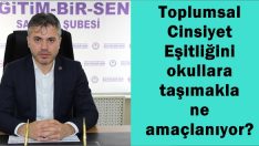 Toplumsal Cinsiyet Eşitliğini okullara taşımakla ne amaçlanıyor?