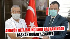 Amatör Olta Balıkçıları Başkanından Başkan Doğan’a Ziyaret
