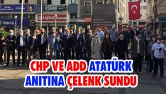 CHP ve ADD Atatürk Anıtına Çelenk Sundu