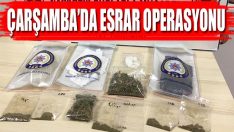 Çarşamba’da Esrar Operasyonu