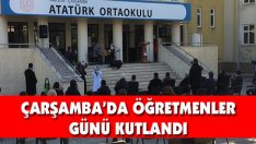 Çarşamba’da Öğretmenler Günü Kutlandı