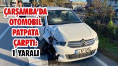 Çarşamba’da Otomobil Patpata Çarptı: 1 Yaralı
