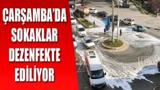 Çarşamba’da Sokaklar Dezenfekte Ediliyor