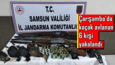 ÇARŞAMBA’DA KAÇAK AVLANAN 6 KİŞİYE CEZA YAZILDI