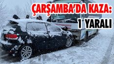 Çarşamba’da Kaza: 1 Yaralı