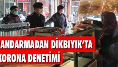 Jandarmadan Dikbıyık’ta Korona Denetimi