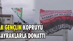 AK Gençlik Köprüyü Bayraklarla Donattı
