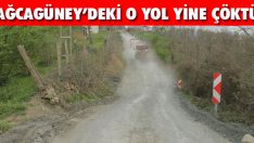 Ağcagüney’deki O Yol Yine Çöktü