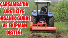 Çarşamba’da Üreticiye Organik Gübre ve Ekipman Desteği