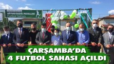 Çarşamba’da 4 Futbol Sahası Açıldı