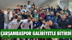 Çarşambaspor Galibiyetle Bitirdi
