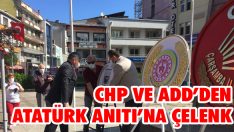 CHP ve ADD’den Atatürk Anıtı’na Çelenk