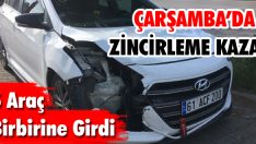 Çarşamba’da Zincirleme Kaza
