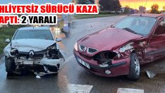 Ehliyetsiz Sürücü Kaza Yaptı: 2 Yaralı