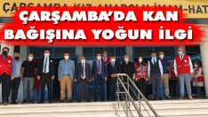 Çarşamba’da Kan Bağışına Yoğun İlgi