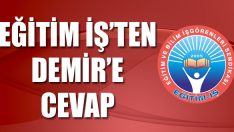 Eğitim İş’ten Demir’e Cevap