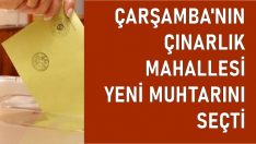 ÇINARLIK YENİ MUHTARINI SEÇTİ
